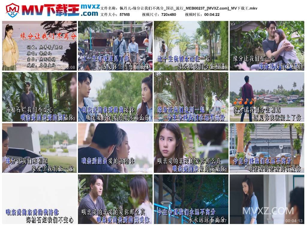 佩丹儿-缘分让我们不离分_国语_流行_MEB00237